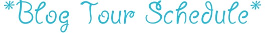 Blog Tour Schedule